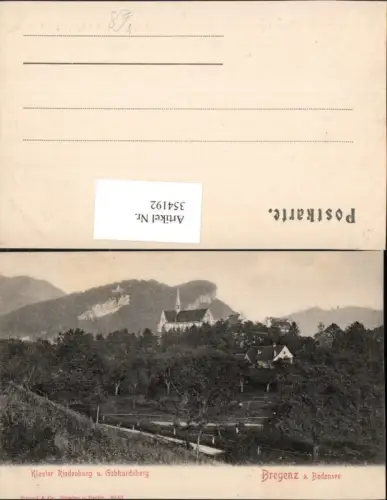 354192,Bregenz am Bodensee Kloster Riedenburg u. Gebhardsberg pub Stengel e Co 6443