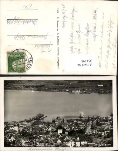 354198,Bregenz Teilansicht Blick auf Hafen u. Lochau