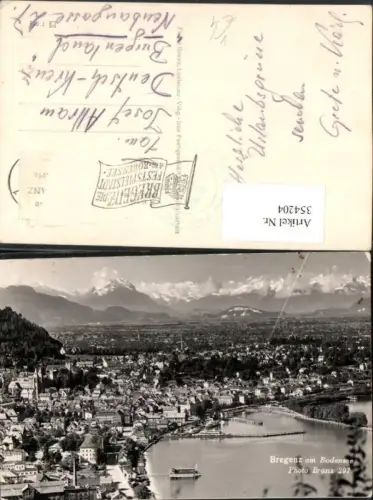 354204,Bregenz am Bodensee Totale Hafen Bergkulisse pub Foto Branz 207
