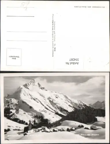 354207,Warth Totale Bergkulisse Winterbild pub Risch-Lau 3559