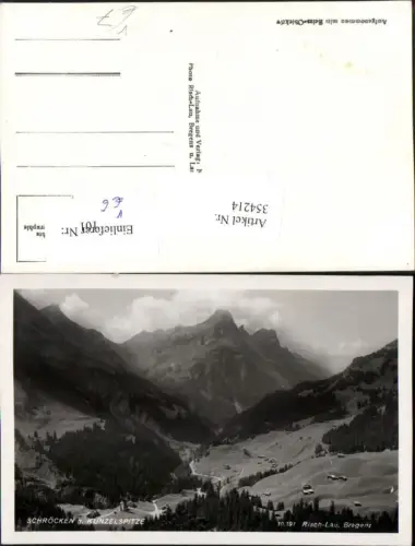 354214,Schröcken geg. Künzelspitze Bergkulisse pub Risch-Lau 10191