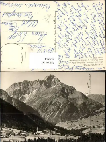 354264,Riezlern Hirschegg u. Mittelberg Totale m. Widderstein Bergkulisse