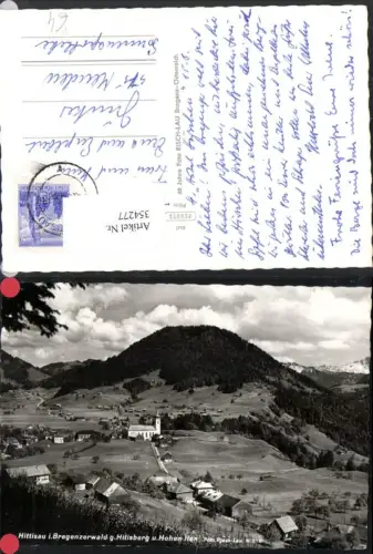 354277,Hittisau Totale geg. Hitisberg u. Hoehn Ifen pub Risch-Lau W518