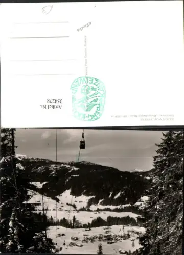 354278,Riezlern im Kleinwalertal Totale Seilbahn Bergkulisse Winterbild