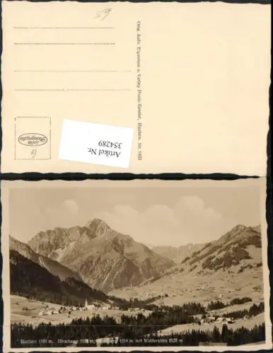 354289,Riezlern Hirschegg Mittelberg Totale m. Widderstein Bergkulisse