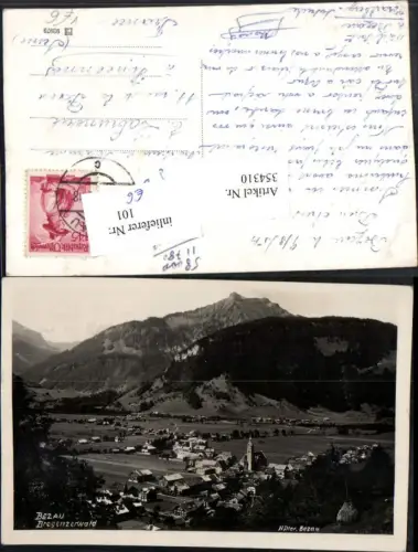 354310,Bezau im Bregenzerwald Totale Bergkulisse pub Foto Hiller