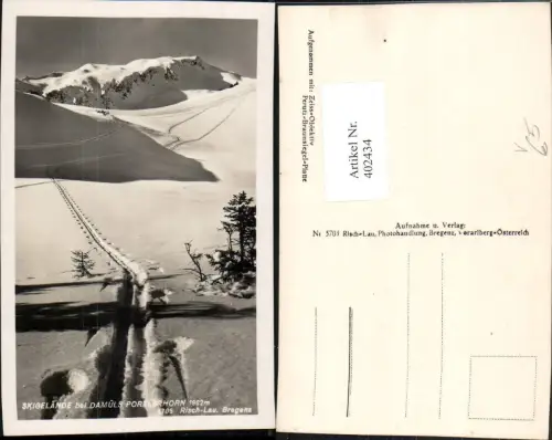 402434,Skigelände b. Damüls Portlerhorn Bergkulisse Winterbild pub Risch-Lau 5705