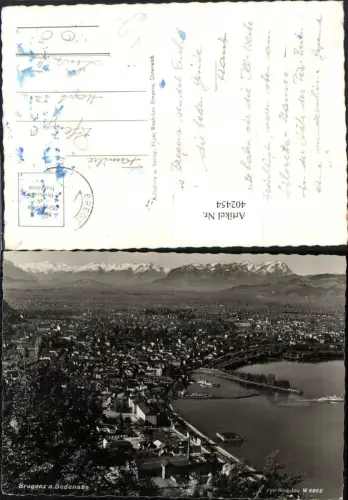 402454,Bregenz am Bodensee Totale Bergkulisse pub Risch-Lau 6802