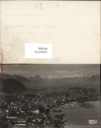 402466,Bregenz am Bodensee Totale Bergkulisse pub Foto Fritz jr.