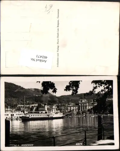 402471,Bregenz am Bodensee Hafen Dampfer pub Risch-Lau 4879