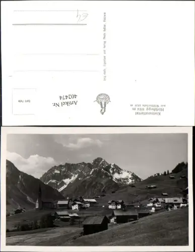 402474,Hirschegg im Kleinwalsertal Totale m. Widderstein Bergkulisse