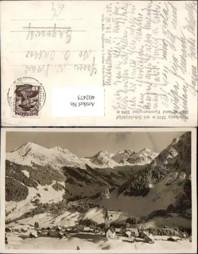 402475,Mittelberg Totale m. Schafalpköpf u. Hammerspitze Bergkulisse Winterbild