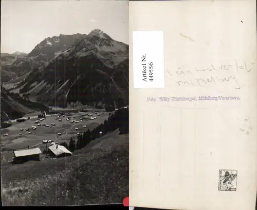 449556,Mittelberg Kleinwalsertal Teilansicht Bergkulisse pub Foto Willy Zitzelsberger