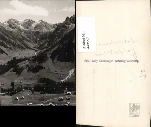 449557,Mittelberg Kleinwalsertal Teilansicht Bergkulisse pub Foto Willy Zitzelsberger
