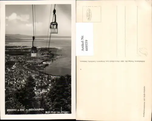 449559,Bregenz am Bodensee Totale Pfänderbahn Seilbahn pub Risch-Lau 8584