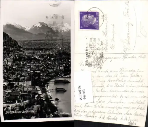 449563,Bregenz am Bodensee Totale Bergkulisse pub Foto Heim 1750
