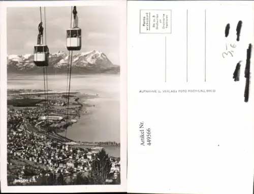 449566,Bregenz am Bodensee Totale Seilbahn Bergkulisse pub Risch-Lau 8569