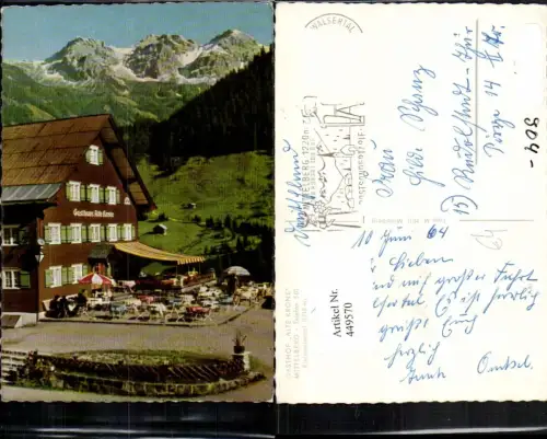 449570,Mittelberg Gasthof Alte Krone Bergkulisse