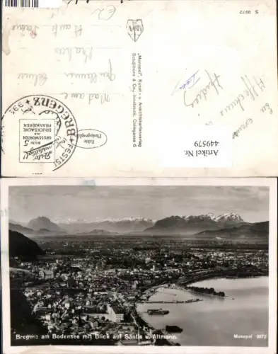 449579,Bregenz am Bodensee Totale m. Säntis Bergkulisse