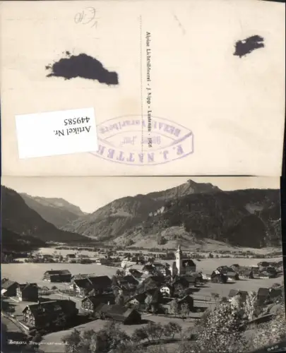 449585,Bezau Totale Bergkulisse pub J. Nipp 646