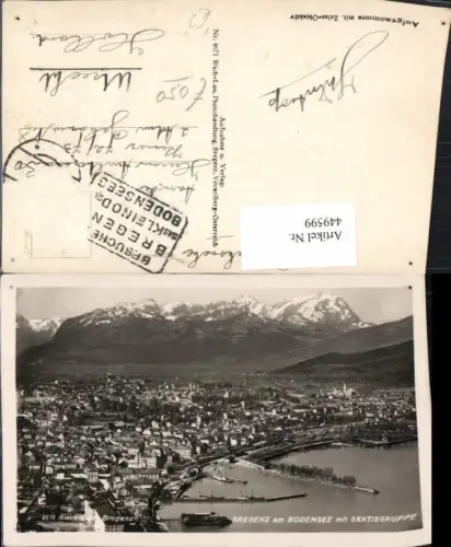 449599,Bregenz am Bodensee Totale m. Säntis Bergkulisse pub Risch-Lau 4671