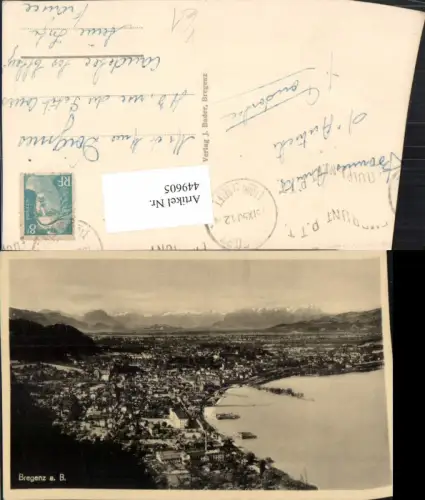 449605,Bregenz am Bodensee Totale Bergkulisse pub J. Bader