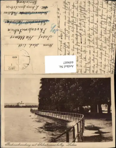 449607,Lochau Bodensee Brandung m. Salvatorianerkolleg