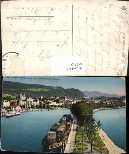 449613,Bregenz am Bodensee Teilansicht Hafenmolo Drathschmidt-Anlage
