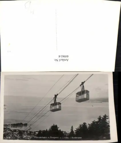 449614,Bregenz am Bodensee Teilansicht Pfänderbahn Seilbahn