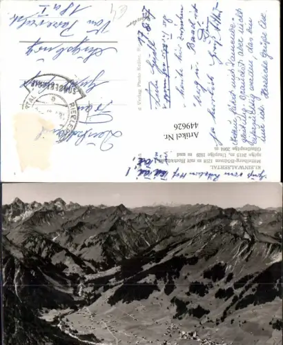 449626,Mittelberg-Bödmen im Kleinwalsertal Totale Bergkulisse