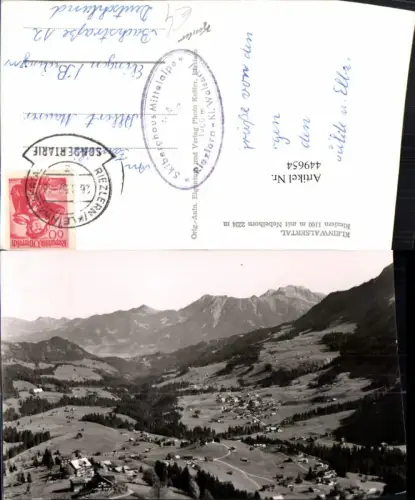 449654,Riezlern Totale m. Nebelhorn Bergkulisse