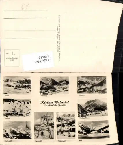 449655,Kleinwalsertal Hirschegg Riezlern Mittelberg Skilift Mehrbildkarte