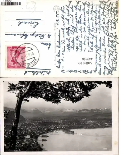449658,Bregenz am Bodensee Totale Bergkulisse pub J. Bader 1112