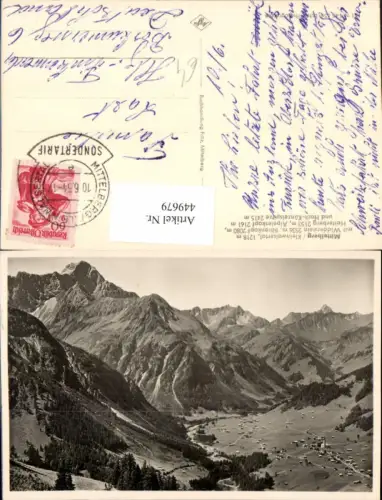 449679,Mittelberg Totale m. Widderstein Bergkulisse
