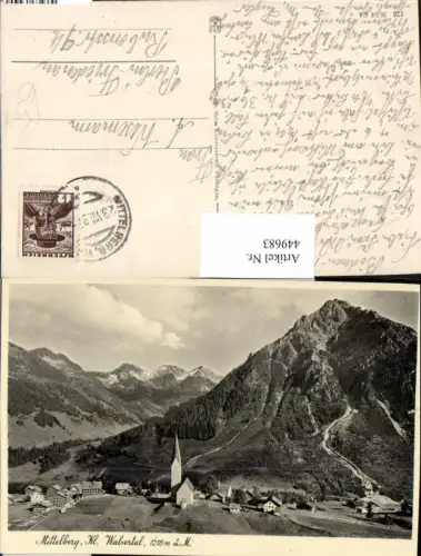449683,Mittelberg im Kleinwalsertal Totale Bergkulisse