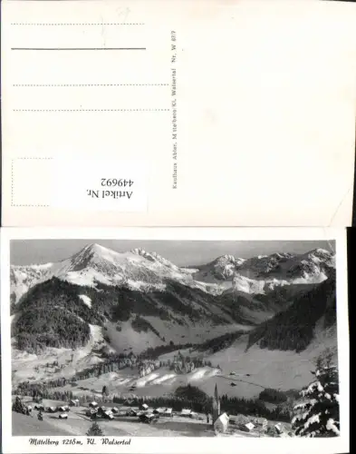 449692,Mittelberg im Kleinwalsertal Totale Bergkulisse