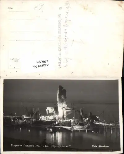 449696,Bregenz am Bodensee Festpiele 1951 Zigeunerbaron pub Foto Kirschner