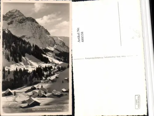 488538,Baad b. Mittelberg Totale geg. Widderstein Bergkulisse