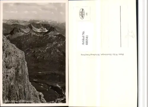 488541,Blick v. Aufstieg zum Widderstein b. Mittelberg Bergkulisse
