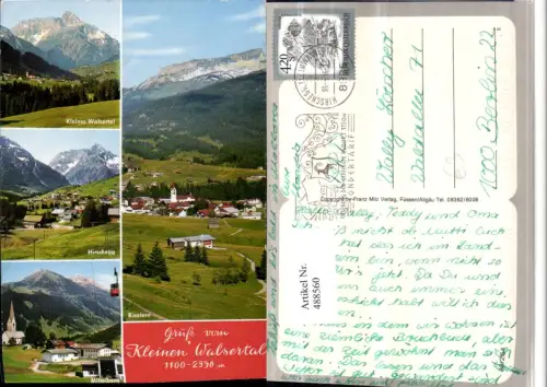 488560,Riezlern Hirschegg Mittelberg Totale Seilbahn Mehrbildkarte