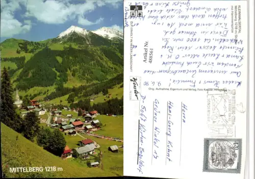 488561,Mittelberg Totale m. Hammserspitze Bergkulisse