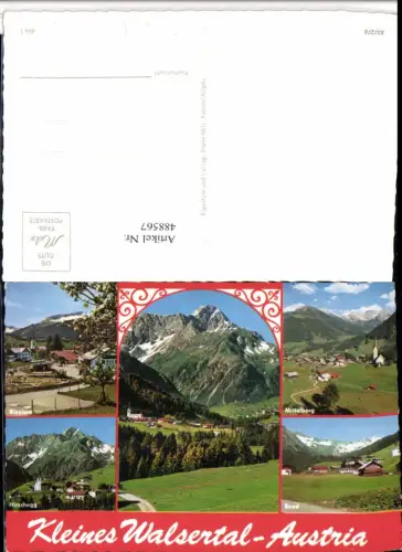 488567,Riezlern Mittelberg Hirschegg Baad Totale Mehrbildkarte