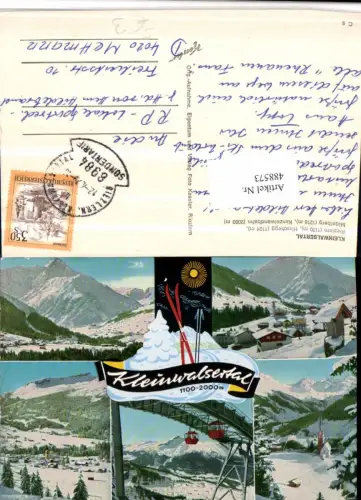 488573,Riezlern Mittelberg Seilbahn Mehrbildkarte Sondertarif 8984 Stempel