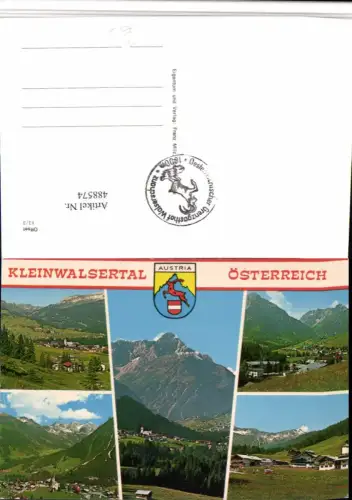 488574,Kleinwalsertal Riezlern Mittelberg Totale Mehrbildkarte