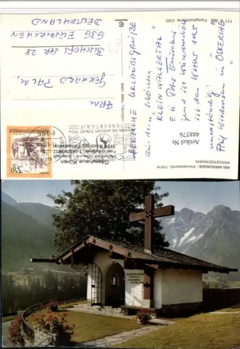 488576,Hirschegg Kriegerdenkmal Bergkulisse