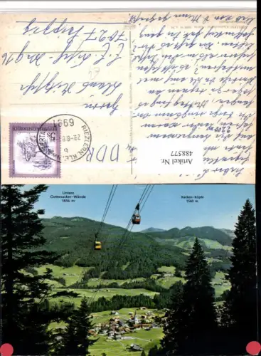 488577,Riezlern Totale geg. Kacken-Köpfe Seilbahn