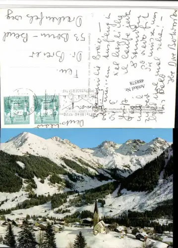 488578,Mittelberg Totale m. Kuhgehrenspitze Bergkulisse Winterbild