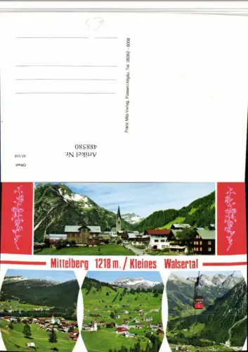488580,Mittelberg Totale Seilbahn Mehrbildkarte