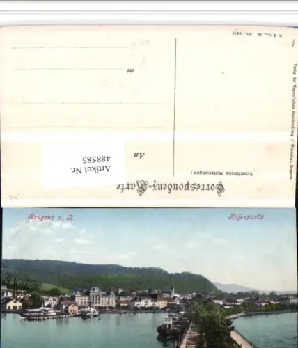 488585,Bregenz am Bodensee Teilansicht Hafen pub Purger e Co 2474