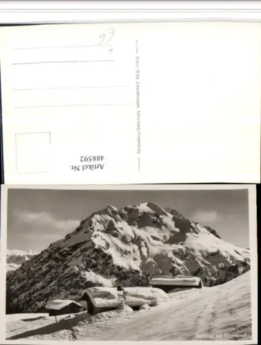 488592,Bühlalpe b. Mittelberg m. Bärenkopf Bergkulisse Winterbild